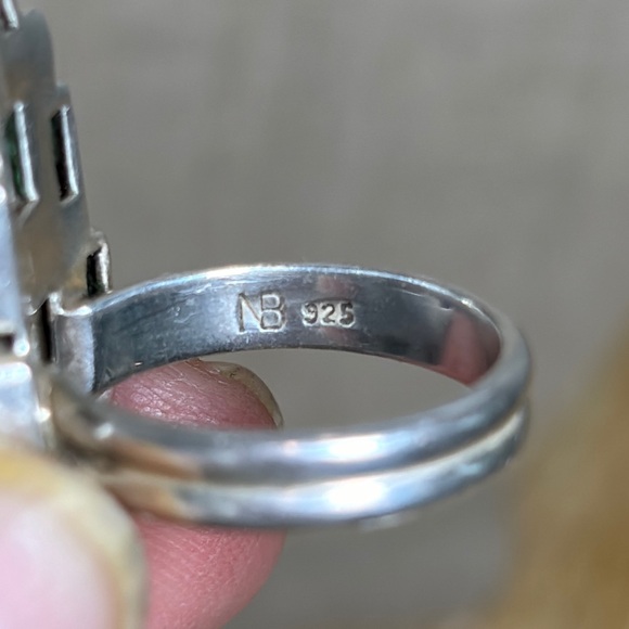 Nicky Butler Raj Rajaglow Blue Turquoise & Multi Gemstone -Sterling Silver ring - Picture 4 of 9